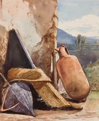 Cestas y ánforas, con adiciones del Príncipe Alfonso María di Borbone (1841-1934)